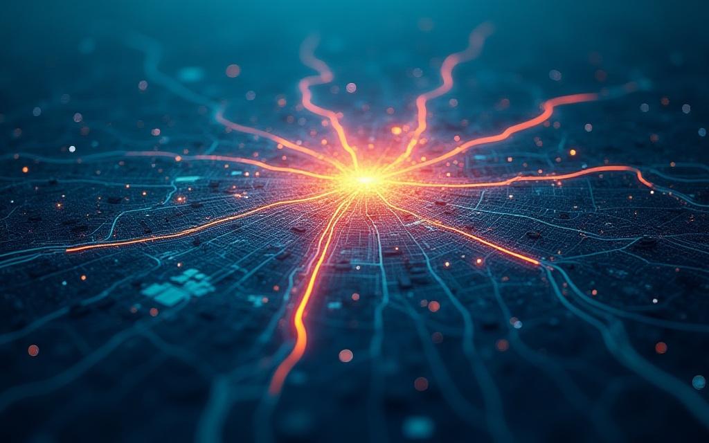 Mappa di Roma con livelli di traffico e aree di distribuzione